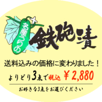 選べる鉄砲漬け3点